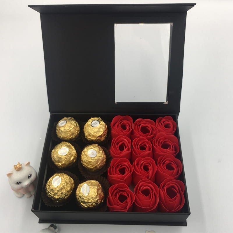 ferrero rocher flower box czerwony love forever