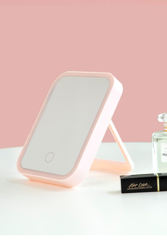 Lusterko kosmetyczne podświetlane do makijażu led