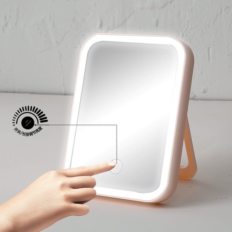 Lusterko kosmetyczne podświetlane do makijażu led