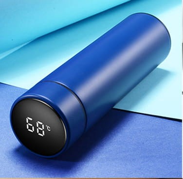 Smart Kubek Niebieski Termiczny Bidon Led Temperatura Termos