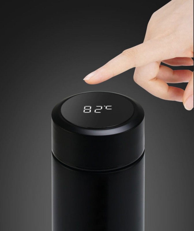 Smart Kubek Niebieski Termiczny Bidon Led Temperatura Termos