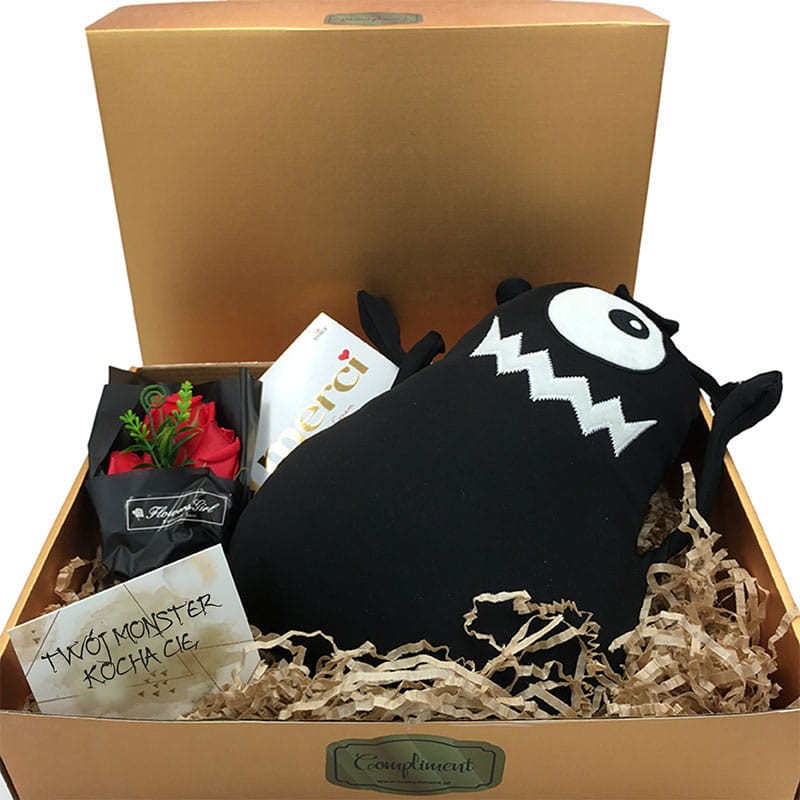 Zabawny prezent na walentynki Poduszka w kształcie monstra