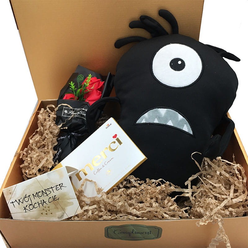 Zabawny prezent na walentynki Poduszka w kształcie monstra