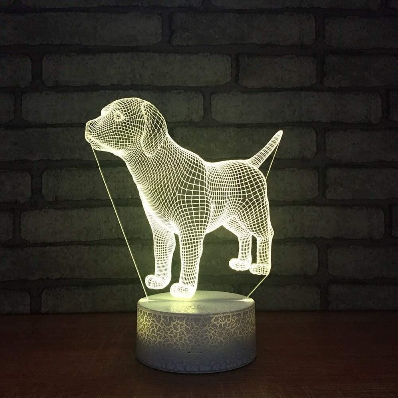 Lampka 3D nocna led usb PIES DOG PIESEK SZCZENIAK