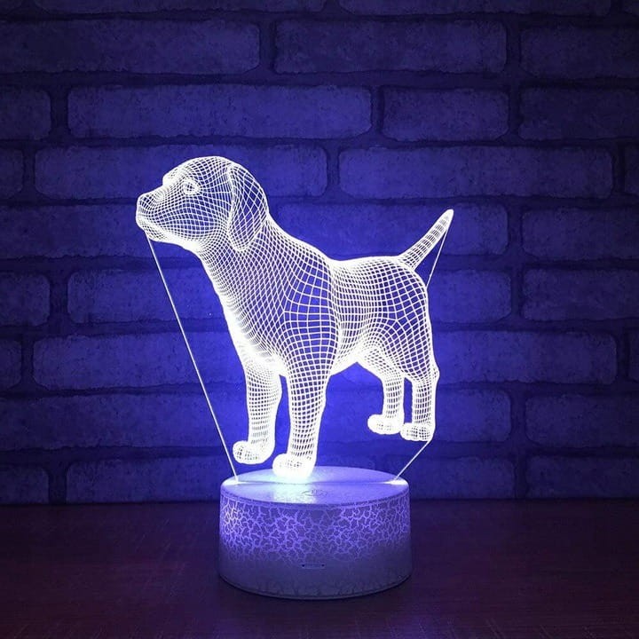 Lampka 3D nocna led usb PIES DOG PIESEK SZCZENIAK