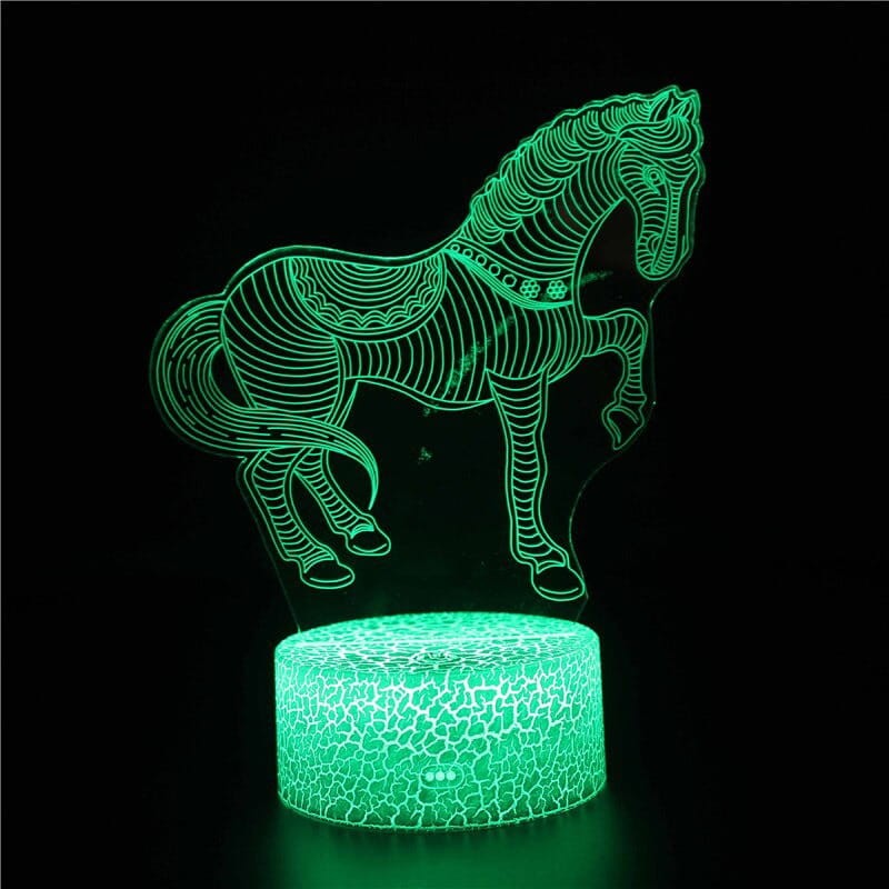 Lampka 3D nocna led usb KOŃ KONIK