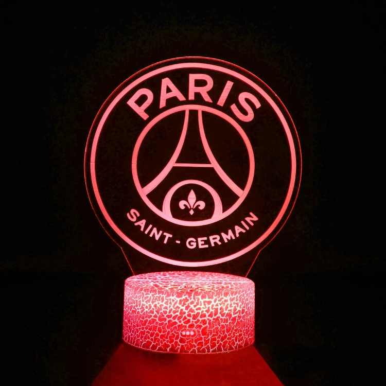 Piłkarska lampka 3D Paris Saint-Germain – świetny gadżet dla kibica ligi francuskiej.