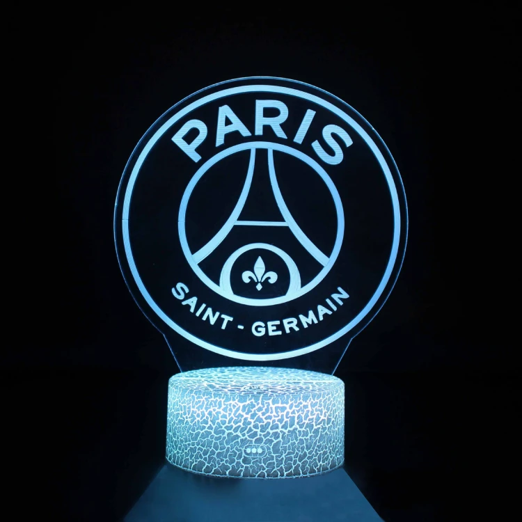 Lampka nocna 3D Paris Saint-Germain – praktyczny i efektowny prezent dla fana piłki.