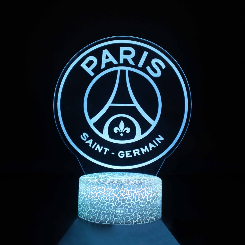 Lampka nocna 3D Paris Saint-Germain – praktyczny i efektowny prezent dla fana piłki.
