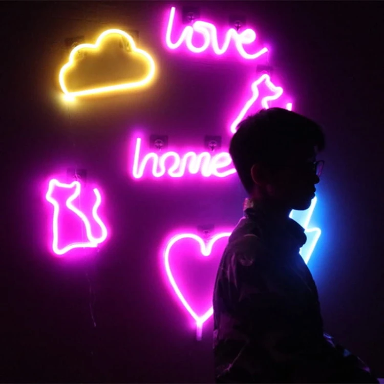 Gotowy Neon led USB na ścianę znak Delfin Delfinek