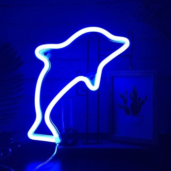 Neon LED „Delfin” – morska dekoracja z efektem WOW