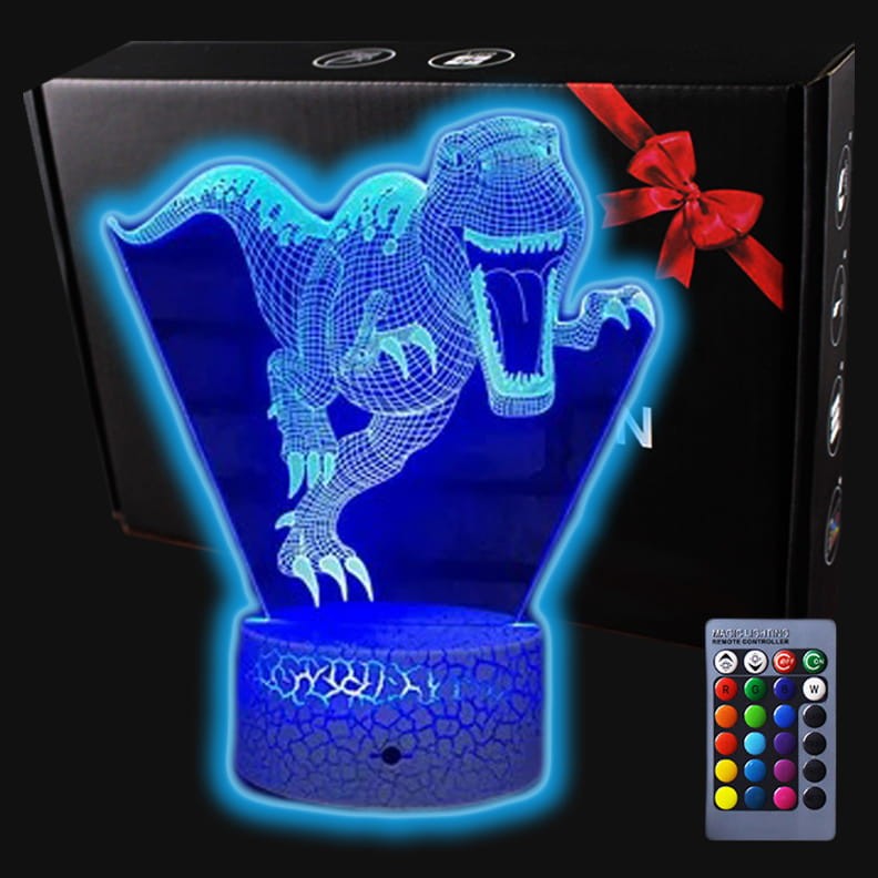 Lampka 3D nocna led usb na prezent Dinozaur T-Rex
