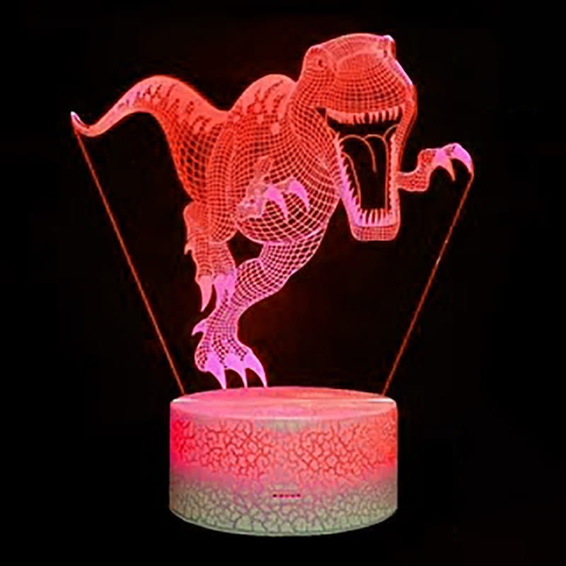 Lampka 3D nocna led usb na prezent Dinozaur T-Rex