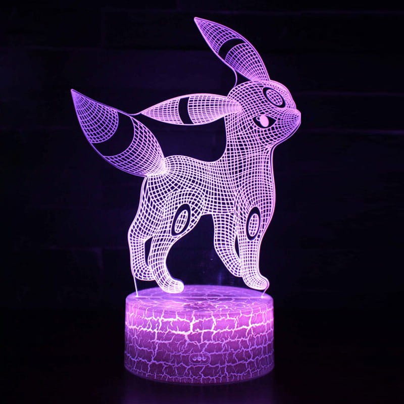 Lampka 3D nocna led usb na prezent Evee Pokemon