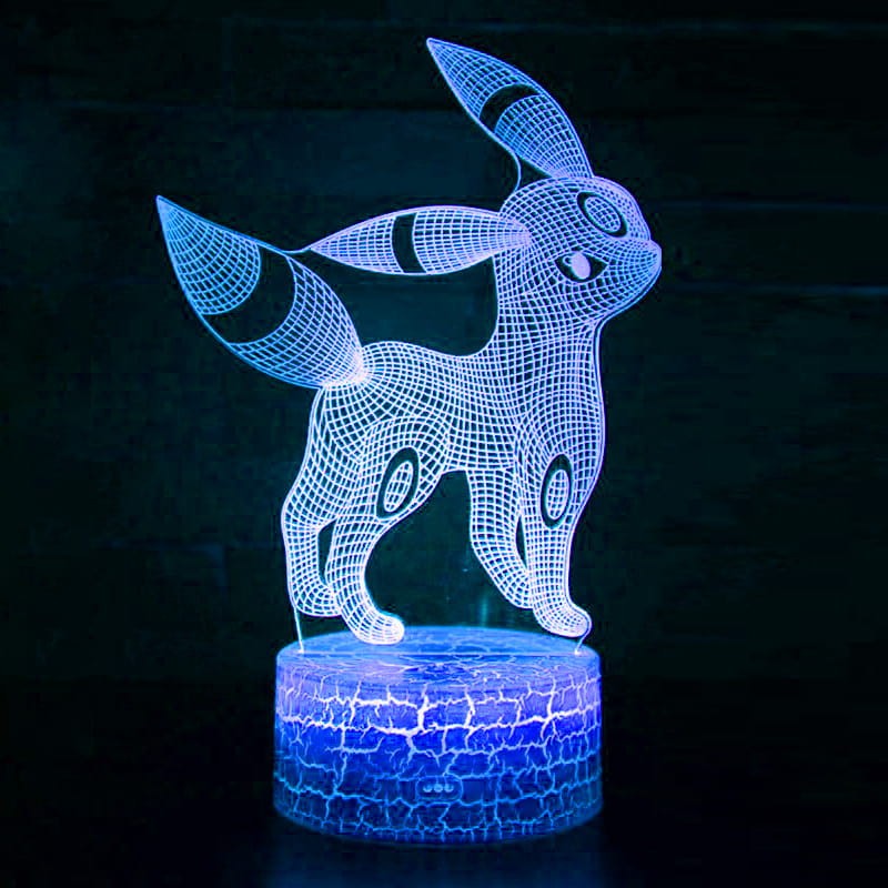 Lampka 3D nocna led usb na prezent Evee Pokemon