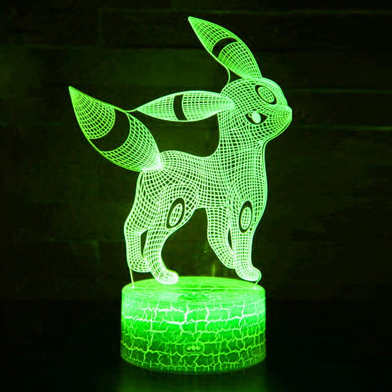 Lampka 3D nocna led usb na prezent Evee Pokemon