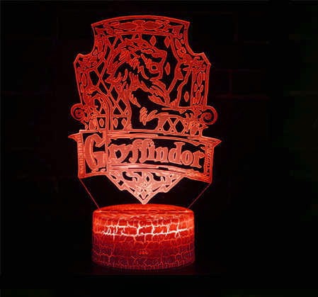 Lampka 3D nocna led usb Harry Potter Gryffindor
