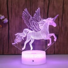 Lampka 3D nocna led usb JEDNOROŻEC UNICORN