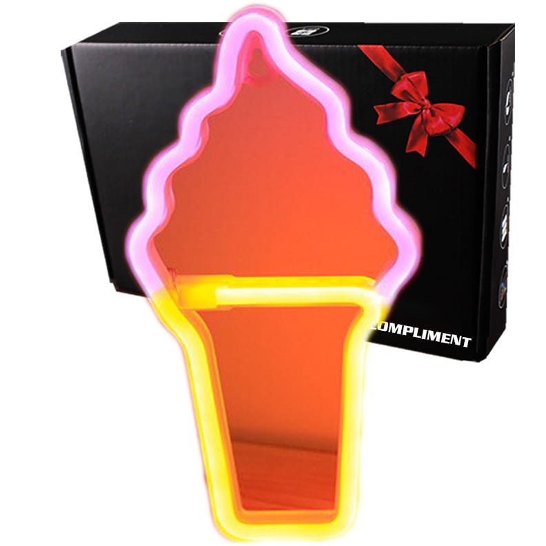 Gotowy Neon led USB na ścianę znak lody
