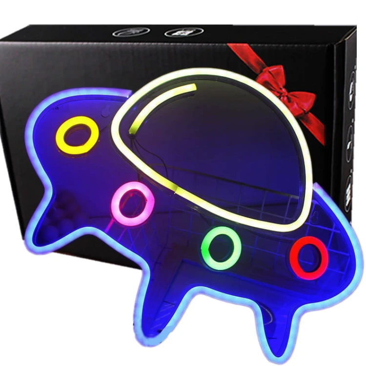 Gotowy Neon led USB duży na ścianę UFO