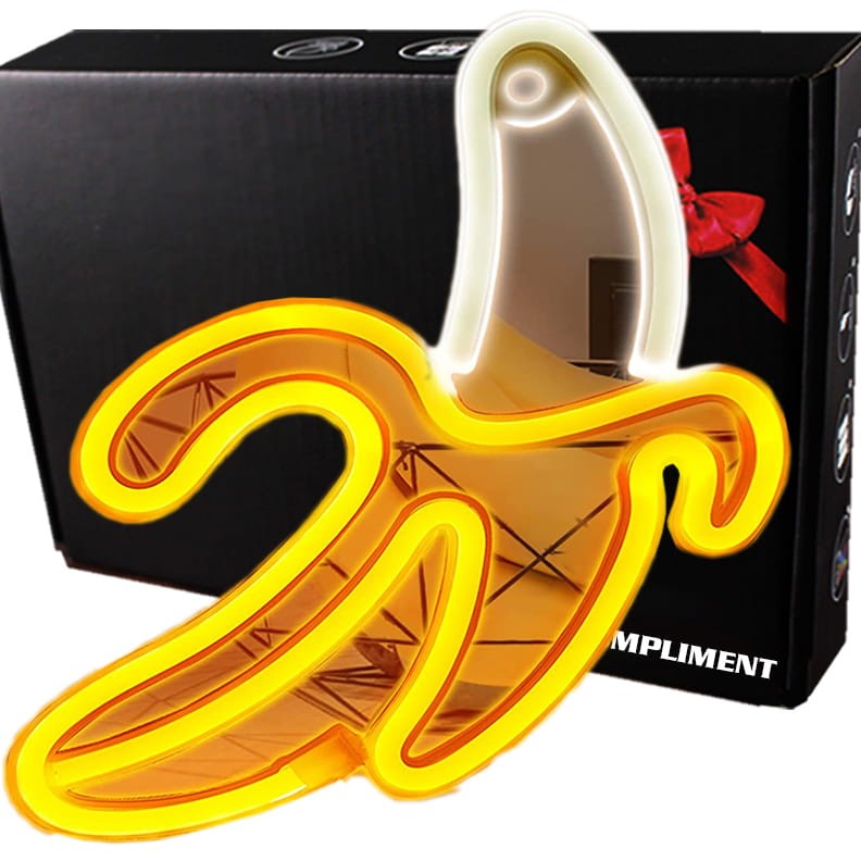 Gotowy Neon led USB na ścianę znak Banan