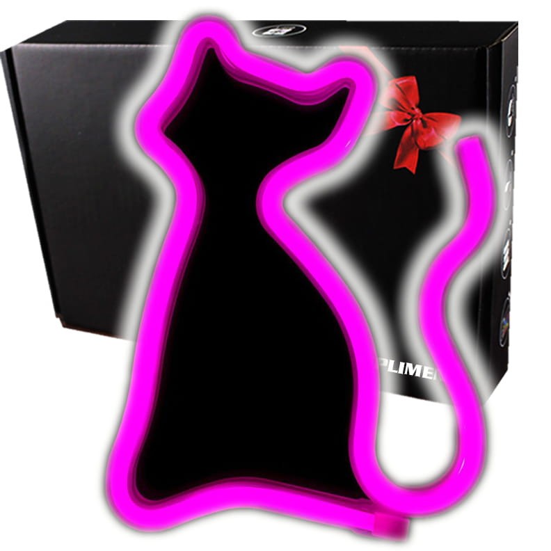 Gotowy Neon led USB na ścianę znak Cat Kot