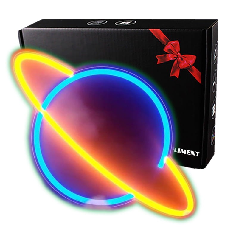 prezent na dzień mężczyzn - neony ledowe na ścianę - napis neon Planeta