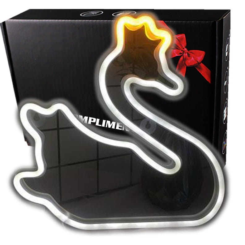 Gotowy Neon led USB na ścianę łabędź neonowy