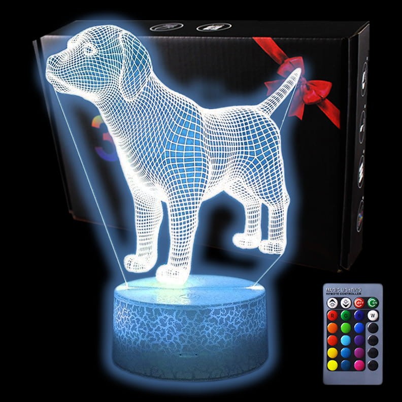 Lampka 3D nocna led usb PIES DOG PIESEK SZCZENIAK