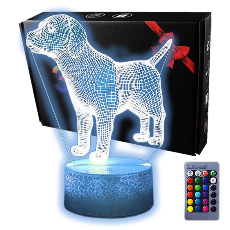 Lampka 3D nocna led usb PIES DOG PIESEK SZCZENIAK