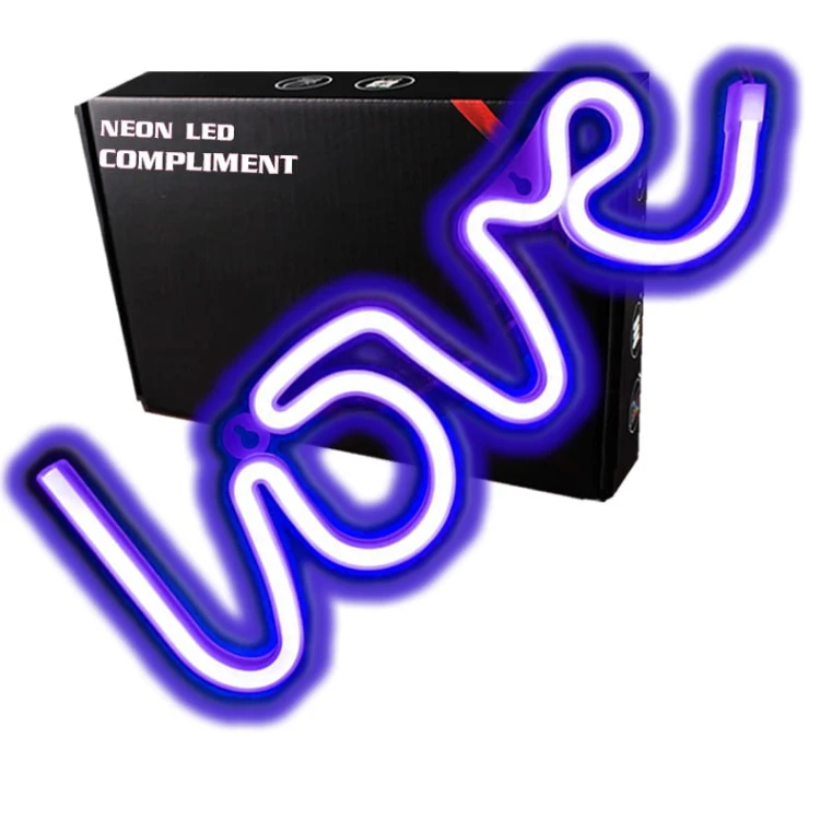 Neon LED Duży USB prezent Na ścianę Love