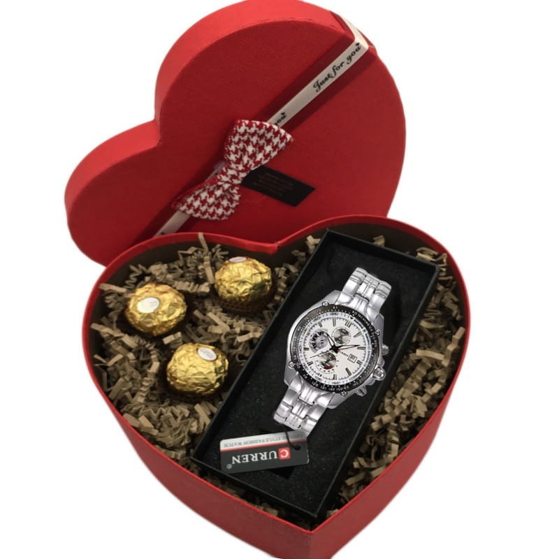 Curren Luxury Men's Watch w markowym pudełku Curren