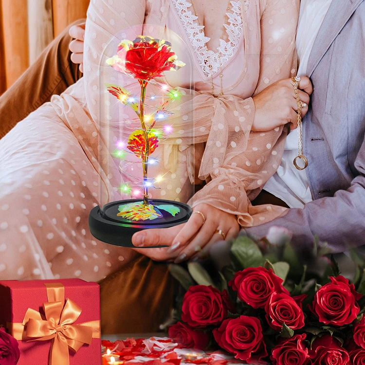 Elegancka wieczna róża „Amsterdam Rose” — efektowny prezent premium na każdą okazję.