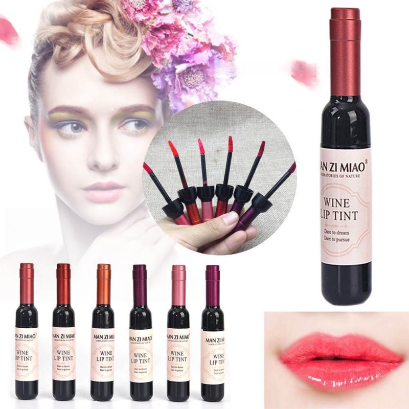 Wine lip tint - pomadka w płynie wino.
