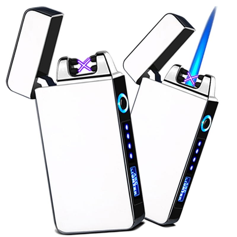Srebrna Zapalniczka Plazmowa HQ Elektryczna Dotykowa USB