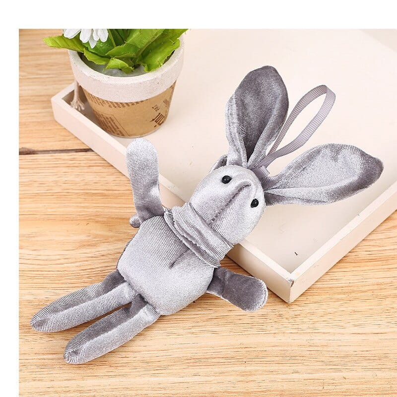 Szary Królik Słodki Mały na prezent