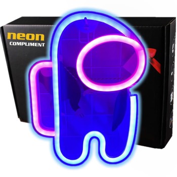 Neon Led Baterie/USB Lampka na ścianę Napis do pokoju Аstronauta