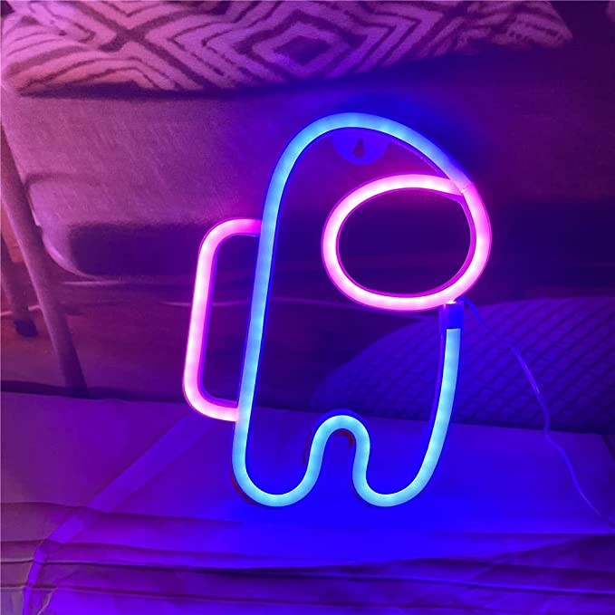 Gotowy Neon led USB na ścianę znak Аstronauta