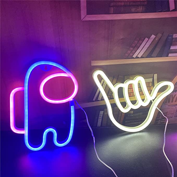 Gotowy Neon led USB na ścianę znak Аstronauta