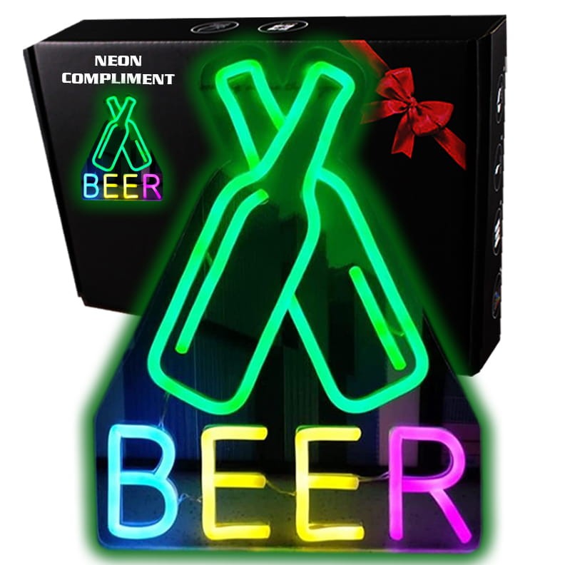 Duży neon LED USB „BEER” – strefa relaksu w Twoim stylu