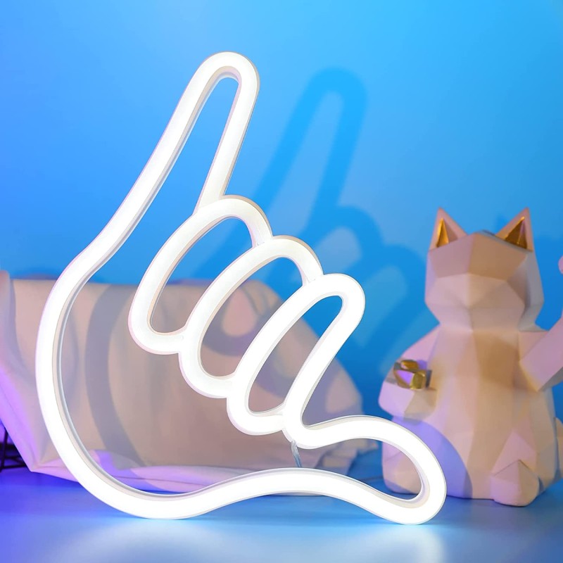 Gotowy Neon led USB na ścianę znak ręka