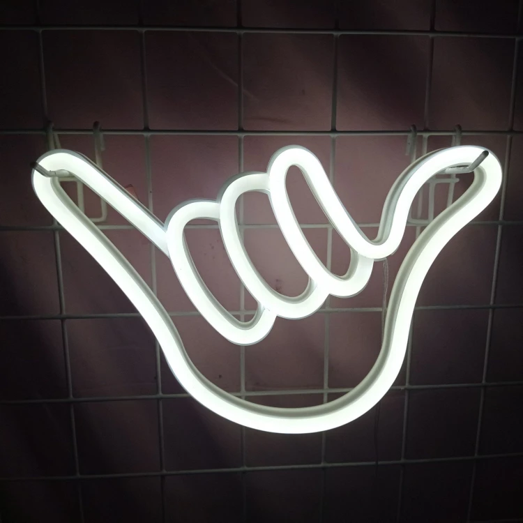 Gotowy Neon led USB na ścianę znak ręka