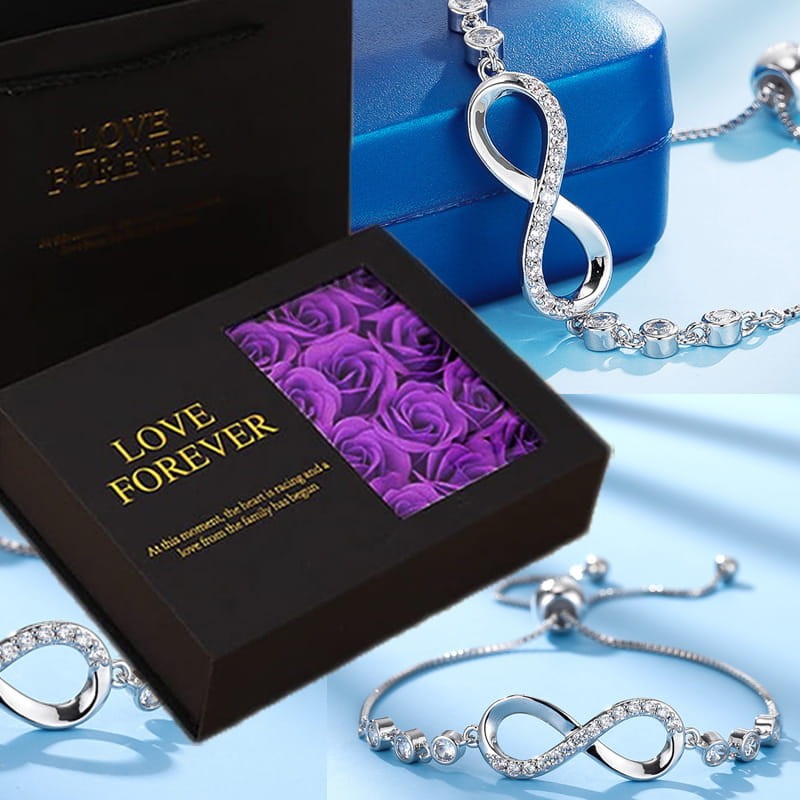 Włoski zestaw z różami i bransoletka