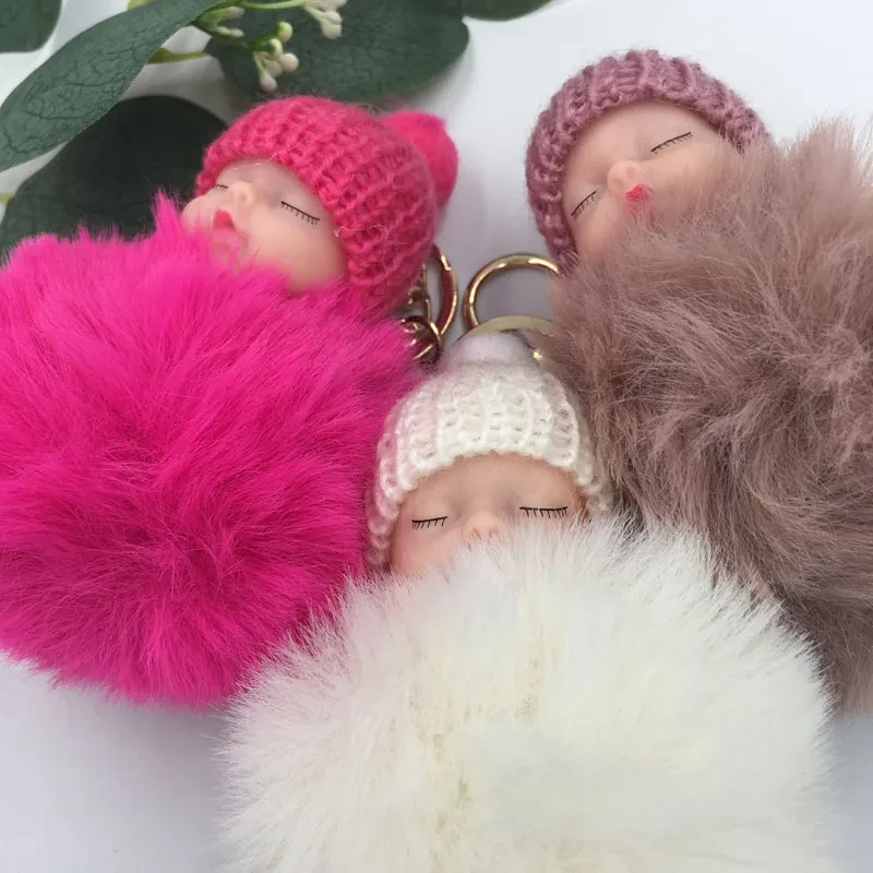 Pompon brelok pluszowy 3D