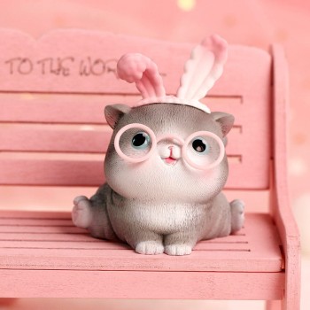 Ręcznie figurka robiona słodki kot