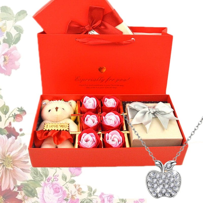 Holenderski Zestaw z wisiorkiem "Jabłko" prezent dla naucziciela