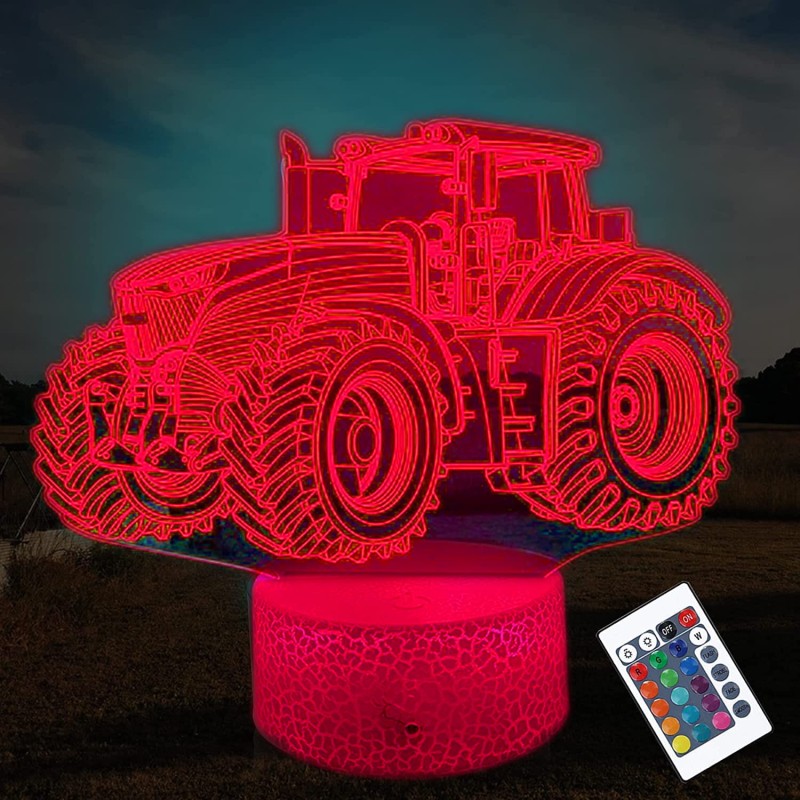 Lampka LED Traktor – oryginalny prezent urodzinowy dla chłopca.