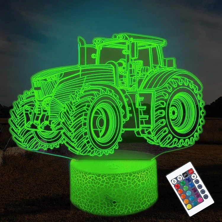 Lampka LED Traktor – oryginalny prezent urodzinowy dla chłopca.