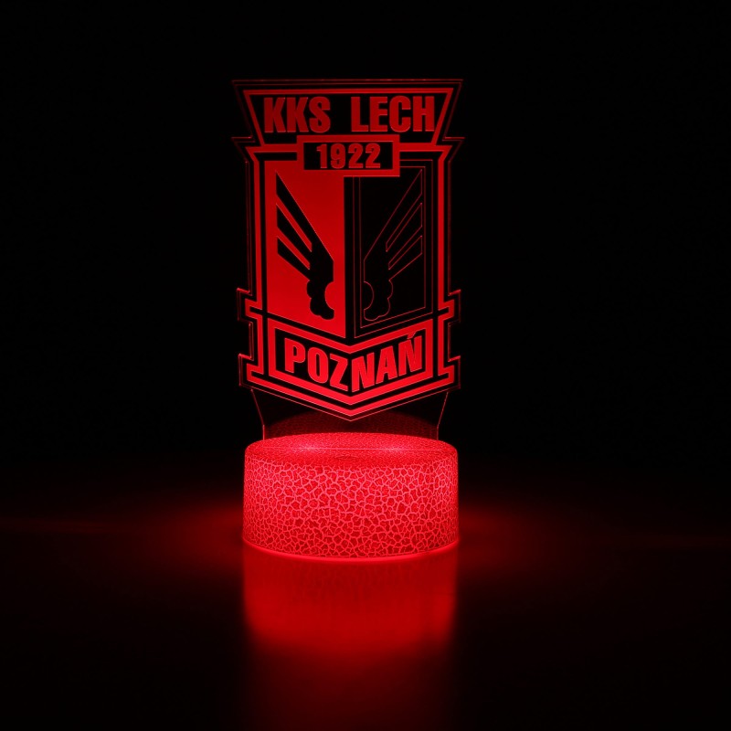 Lampka 3D KKS Lech – stabilna podstawa LED, USB.