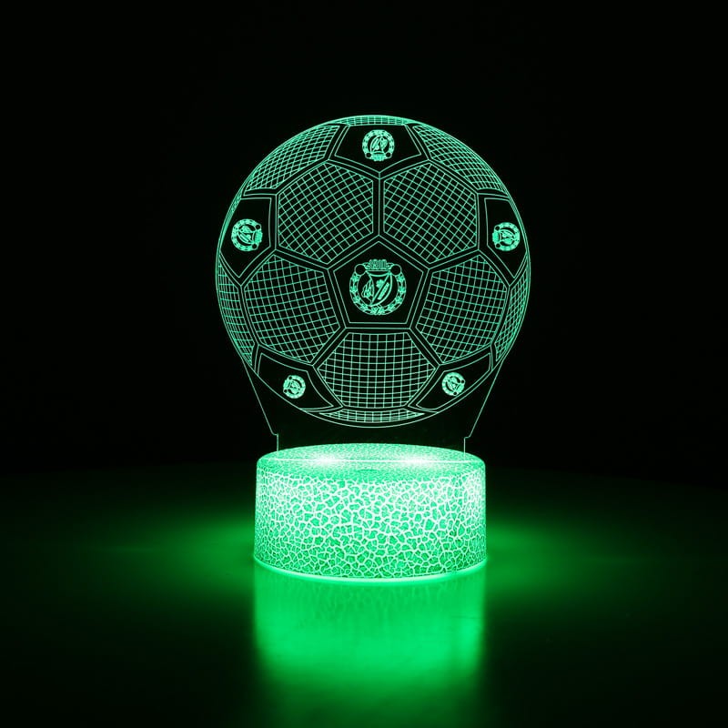 LED 3D Widzew Łódź – dekoracja pokoju każdego kibica.